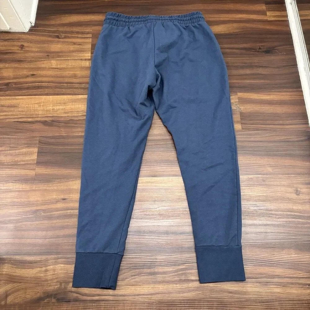 Free People FP Movement Sz Large Blue Joggers Sweatpants Pockets Straight Leg